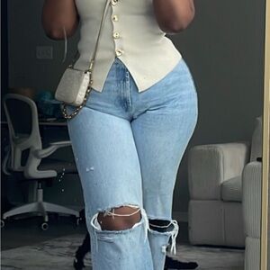 Light Blue Ripped Jeans